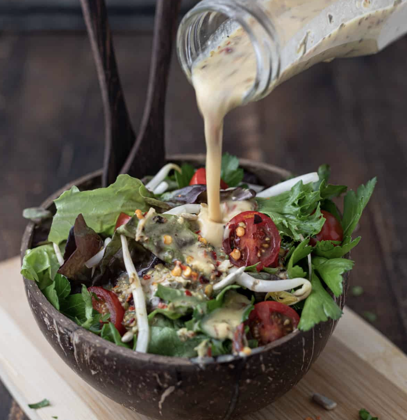 A quick and easy way anti-inflammatory salad + dressing [step by step]